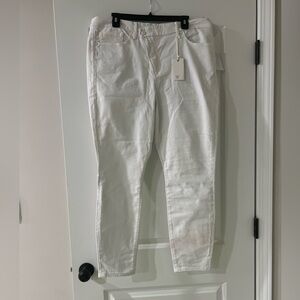 Good American Good Legs White Skinny Jeans Women’s Size 18